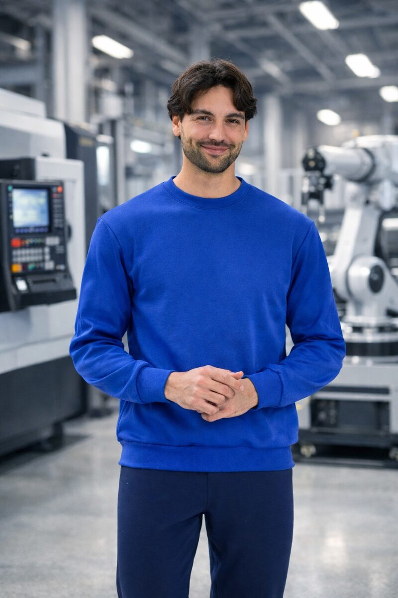 Felpa ProSystem Sportware in ambiente industriale
